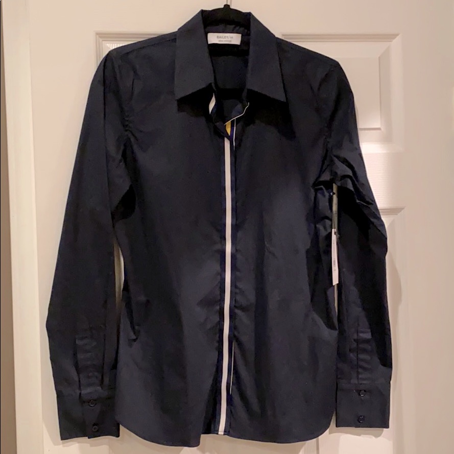 Brand New Bailey 44 Medium Navy Blue Oxford